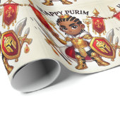 Little Lites rood Purim inpakpapier (Rol Hoek)