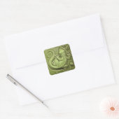 Little Lizard Tile Vierkante Sticker (Envelop)