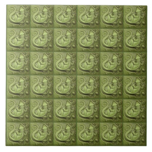 Little Lizard Vintage Tile Tegeltje