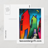 Little Lost dog.09 smlrjpg, leevandergrift.com Briefkaart (Voorkant / Achterkant)