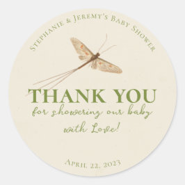 Little Love Bug Baby shower Classic Round Sticker