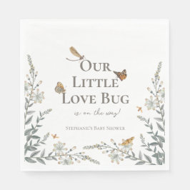 Little Love Bug Baby Shower Gender Neutral Napkins Servet