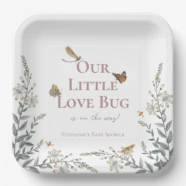 Little Love Bug Baby Shower Gender Neutral Papieren Bordje