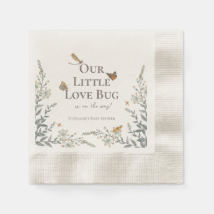 Little Love Bug Baby shower Gender Neutral Servet
