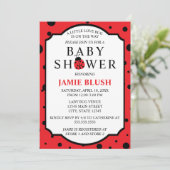 Little Love Bug Baby Shower Invitation (Debout devant)
