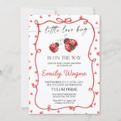 Little Love Bug Baby Shower Invitation (Devant)