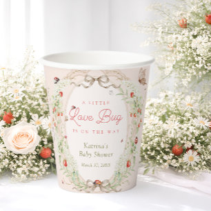 Little Love Bug Boheemse Baby Shower Papieren Bekers