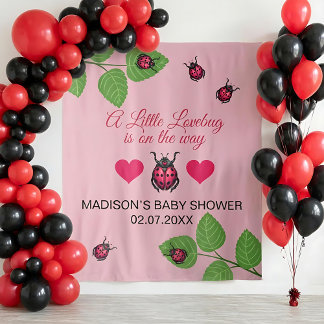 Little Love Bug Is On The Way Ladybug Baby Shower Wandkleed
