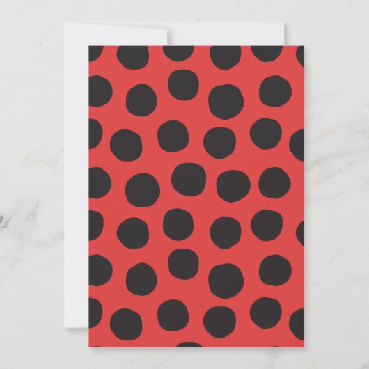 Little Love Bug Ladybug Baby shower Invitation (Dos)