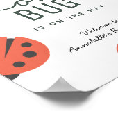 Little Love Bug Ladybug Baby shower Welcome Poster (Hoek)