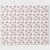 Little Love Bug Ladybug Pink Cadeaupapier (Vlak)
