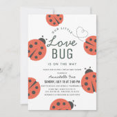 Little Love Bug Ladybug Virtual Baby shower Kaart (Voorkant)