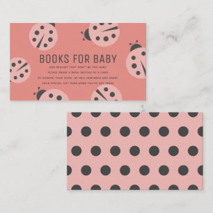 Little Love Bug Pink Ladybug Boeken voor Baby show Informatiekaartje