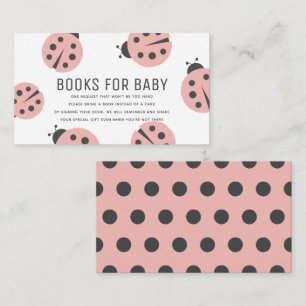 Little Love Bug Pink Ladybug Boeken voor Baby show Informatiekaartje