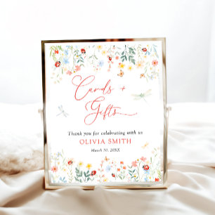Little Love Bug Schattigee tuin Kaarten en geschen Poster