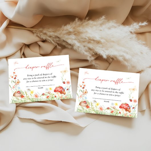 Little Love Bug Tuin Luier Raffle Informatiekaartje