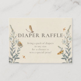 Little Love Bug Wildflower Baby shower Informatiekaartje