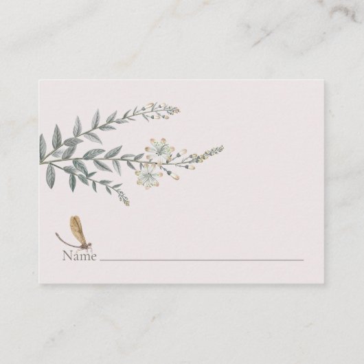 Little Love Bug Wildflower Baby Shower  Informatiekaartje (Achterkant)