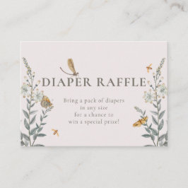 Little Love Bug Wildflower Baby Shower Informatiekaartje