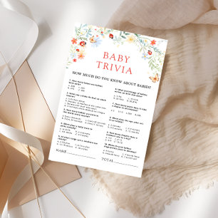Little Love Bug Wildflower Baby Trivia spel