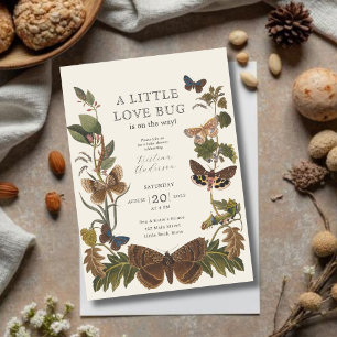 Little Love Bug Woodland Baby Shower Uitnodiging