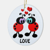 Little Love Bugs Keramisch Ornament (Links)
