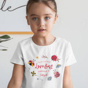 Little Lovebug Girl Verjaardagsfeestje T-shirt