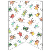 Little Lovebugs Waterverf Beetles Party Vlaggetjes (Eerste vlag)