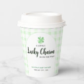 Little Lucky Charm | St Patrick's Day Baby shower Papieren Bekers (Voorkant)