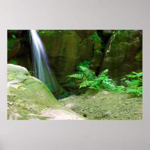 Little Lyons Herfsten, Mohican State Park, Ohio Poster