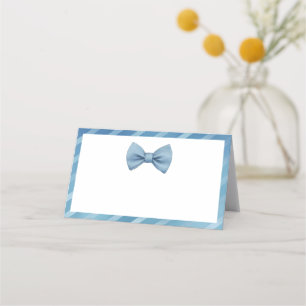 Little Man Baby shower Place Cards – Blue Bow Stro