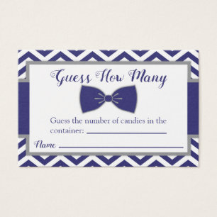 Little Man Bow Stropdas Baby shower Raad hoeveel K Visitekaartje