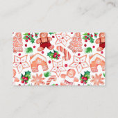 Little Man Gingerbread Baby shower Boeken voor Bab Informatiekaartje (Achterkant)