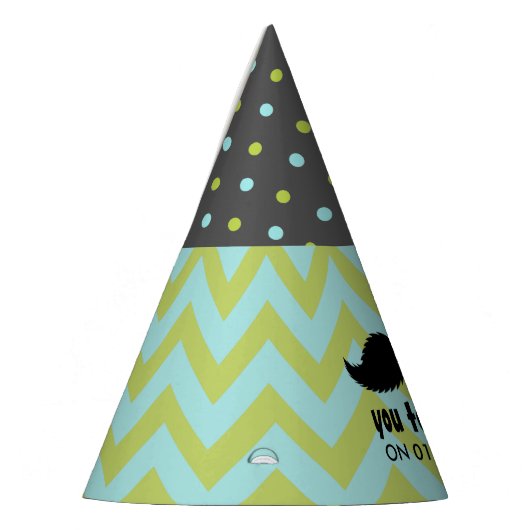 Little Man Hipster Mustache Birthday Party Feesthoedjes (Links)