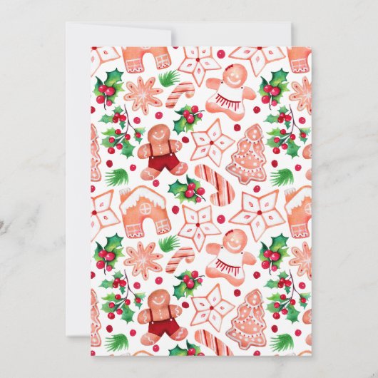 Little Man peperkoek Baby shower dank u kaart (Achterkant)