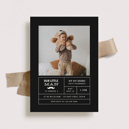 Little Man Photo Birthday