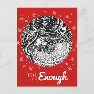 Little Match Girl Angel Rood Briefkaart