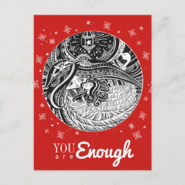 Little Match Girl Angel Rood Briefkaart