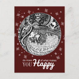 Little Match Girl | Wijnrood Briefkaart