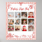 Little Meatball First Year Photo Milestone Poster (Devant)