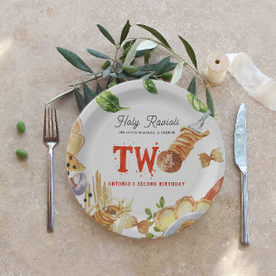 Little Meatball   Heilige Ravioli Tweede Verjaarda Papieren Bordje