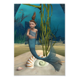 Little Mermaid Foto Afdruk