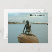 Little Mermaid - Kopenhagen Briefkaart (Voorkant / Achterkant)