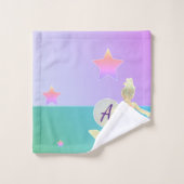 Little Mermaid Monogram Bad Handdoek (Wasdoekje)