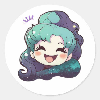 Little Mermaid Ursula Ronde Sticker