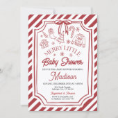 Little Merry Baby Shower Invitation (Devant)