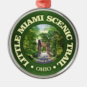 Little Miami Schilderachtig Trail (fietsen c) Metalen Ornament