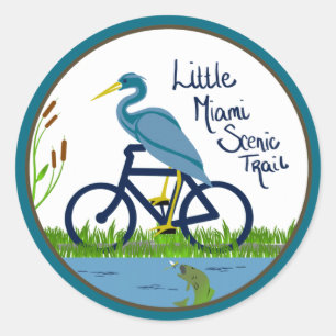 Little Miami Schilderachtig Trail Heron Sticker