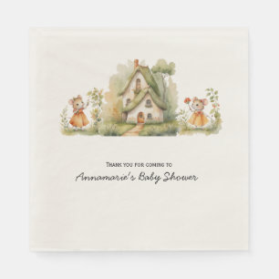 Little Mice Baby shower Serviette en Papier