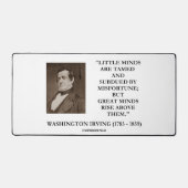 Little Minds Great Minds Rise Washington Irving Bureaumat (Voorkant)